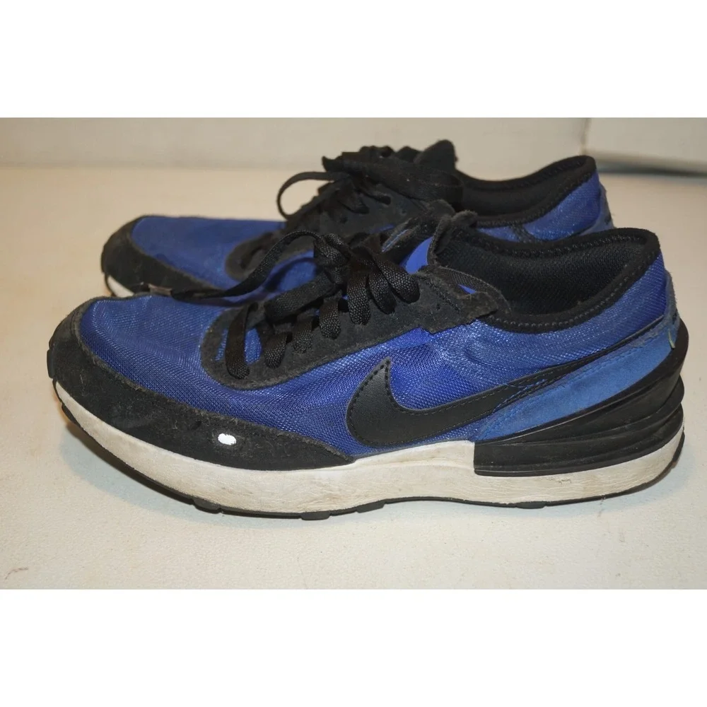 Nike Boys Waffle One DC0481-400 Blue Running Shoes Size 6Y U64